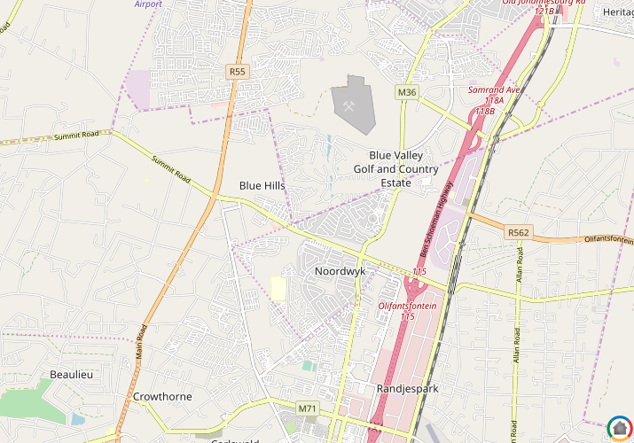 Map location of Savanna Hills Estate